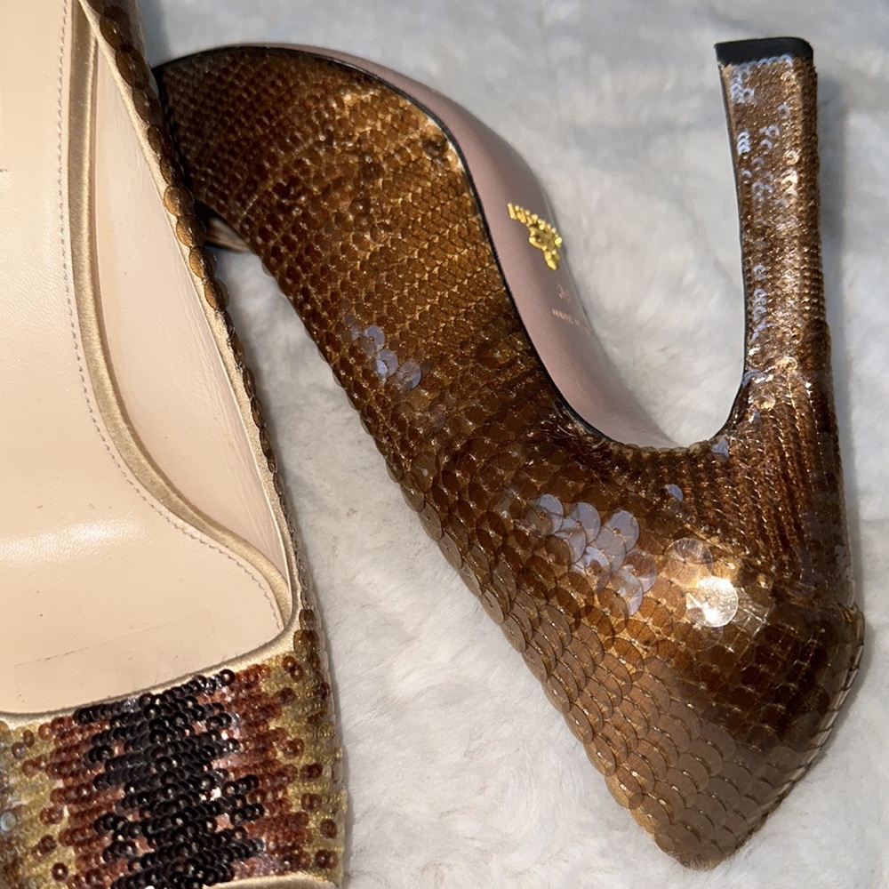 AUTHENTIC PRADA SEQUINED SHOES - Picture 10 of 10
